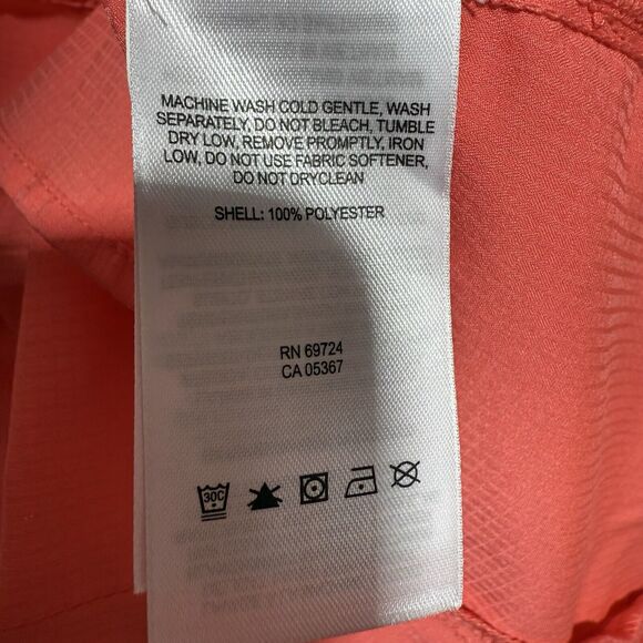 Columbia PFG Button-Up Shirt Women’s Size XL Omni-Shade Long Sleeve Melon Color - Picture 7 of 9